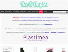 Tablet Screenshot of bec-et-ongles.com